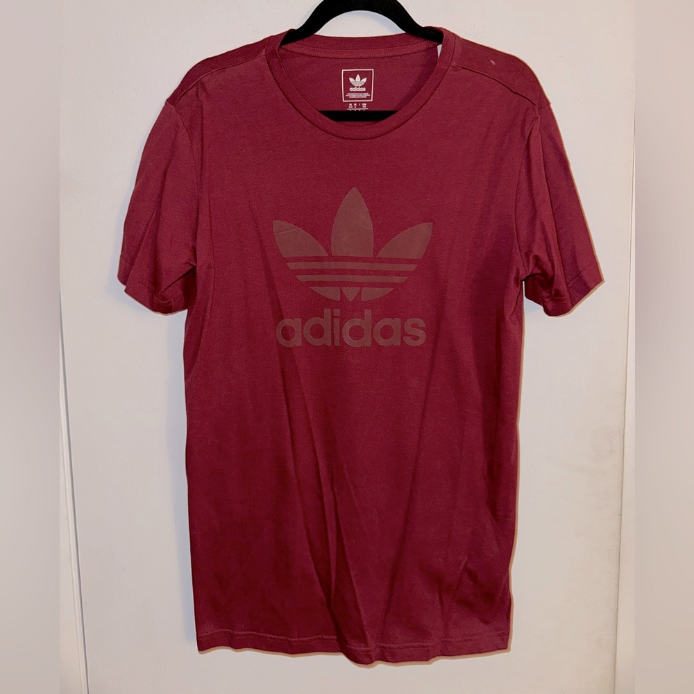 Adidas maroon Short Sleeve Tee